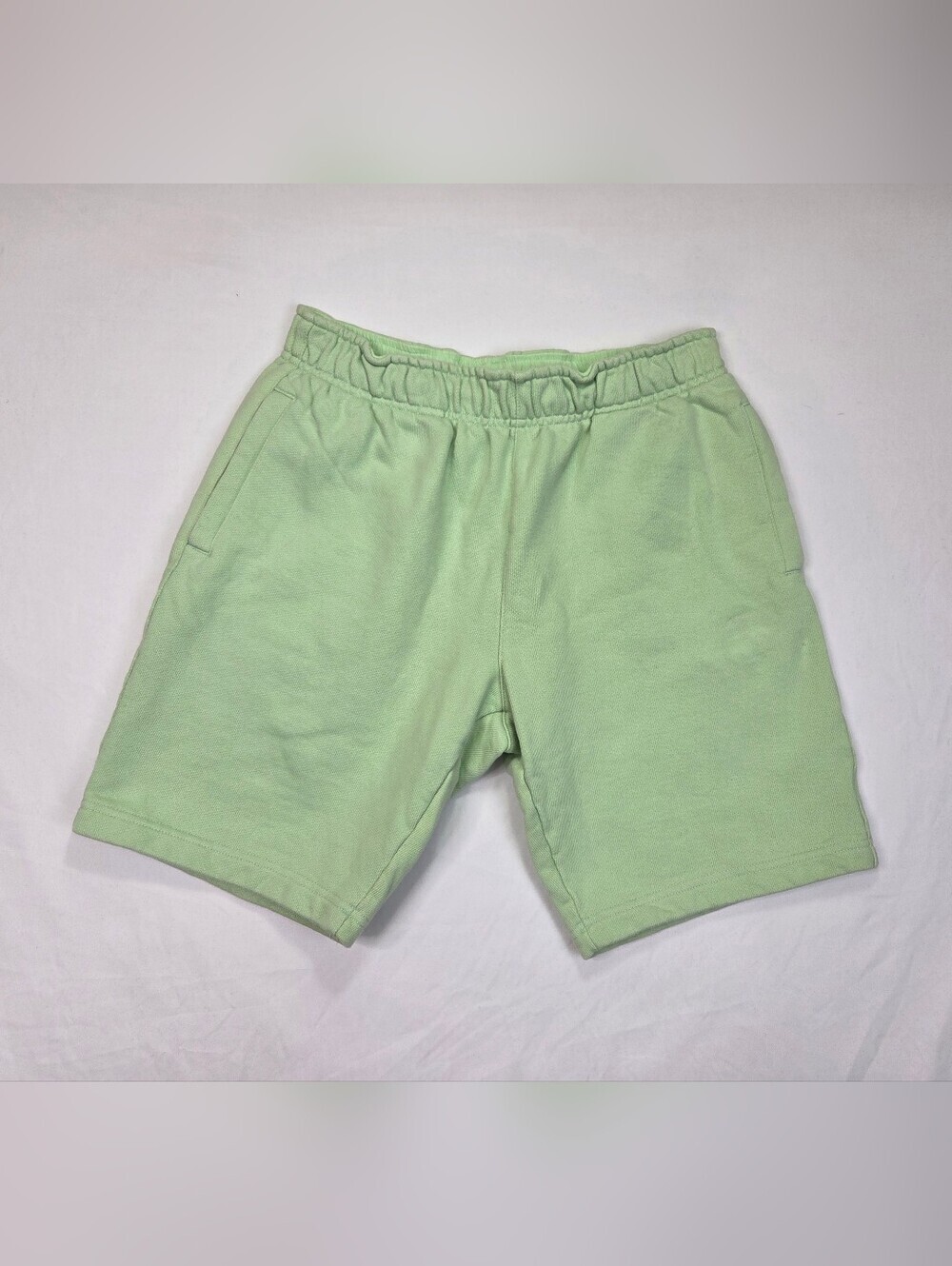032C Organic Cotton Sweat‎ Shorts Mint Green Size S Drawstring Casual Lounge